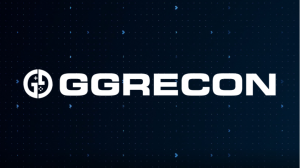 GG Recon Logo on Dark Blue Tech Background