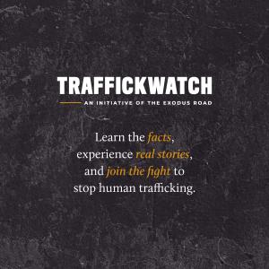 A graphic from The Exodus Road about TraffickWatch Academy: U.S. training.