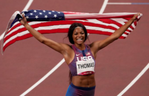 Gabby Thomas at Tokyo Olympics