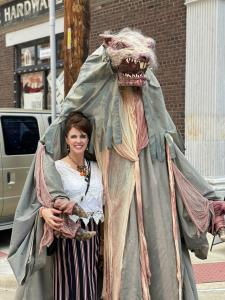 Haunt beasts roam the historic West Bottoms' streets for photos