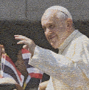 Viva il Papa - NFT- A photo mosaic of an image of Pope Francis during His Holiness’ Apostolic Visit to Thailand in November 2019.