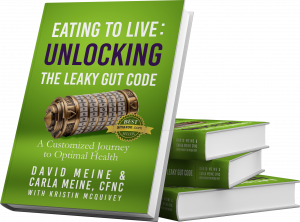 Eat to Live: Unlocking the Leaky Gut Code is the journey David Meine used to heal himself through systematic use of nutrition. He almost eliminated many prescriptions and even reversed his cancer.