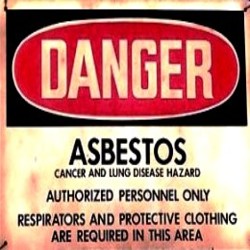 Asbestos Warning Sign #3