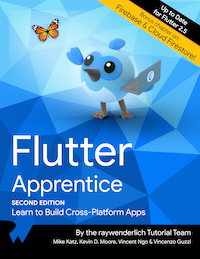 The book, Flutter Apprentice, from raywenderlich.com