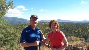 Innkeepers Sallie and Welling Clark take a hike in the Colorado high country