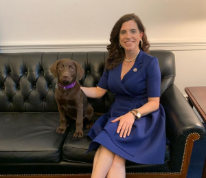 Rep. Nancy Mace and Pup on Capitol Hill