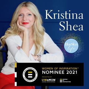 Kristina Shea, finalist in the Universal Women’s Network’s 2021 WOMEN OF INSPIRATION awards.