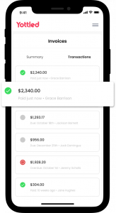 Yottled scheduling software for small business enables simple payments