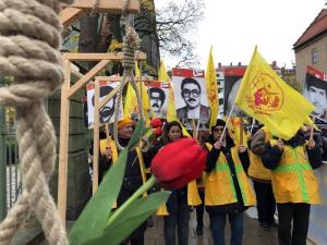October 21, 2021 - Iranian expats in Sweden hold a large protest rally, calling for justice for the victims of the 1988 massacre. Noury was apprehended by Swedish authorities during a trip to the country.