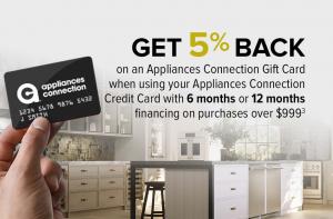 Appliances Connection Special Financing Gift Card Offer