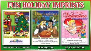 All Holiday Imprint Coloring Books