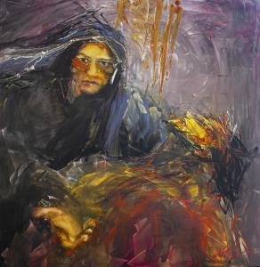 "Pandemic Pieta" by Helen Lavelle