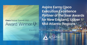 Aspire Technology Partners Wins Multiple Awards at Cisco Partner Summit 2021