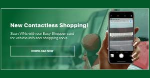 Contactless shopping banner