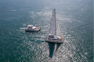 Picture of 2 Lagoon catamarans sailing together