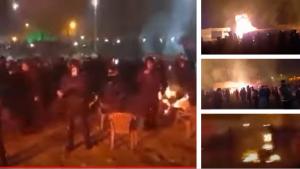 11/12/25-On Thursday, at 3 AM local time, the anti-riot police attacked the farmers who were holding a sit-in at the Khajoo Bridge, firing tear gas and setting fire to the farmers’ tents. These farmers were peacefully protesting