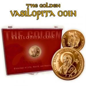 The Official Coin of San Basilio Vasilopita de Oro