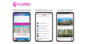 mobile screens, traveler search, vacation rentals, florida, florida rental by owners, flarbo