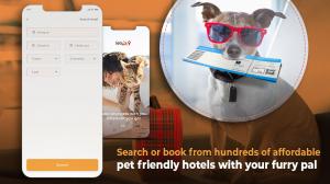 Search or book hundreds of pet-friendly hotels and more with your four-legged friend!