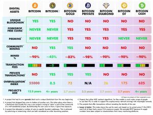 This table presents why BITCOINZ is the top real cryptocurrency