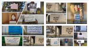 12/12/2021-On behalf of the Iranian Resistance, and students, we leave flowers on the gravestone of the three students killed by Shah. Hail to students fallen in the 1988 massacre and in the Nov. 2019 uprising and all those who are fighting the regime,”