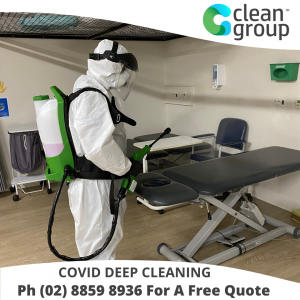 COVID cleaning in the medical center
