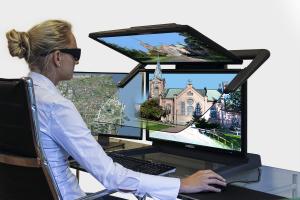 The 3-D stereo software application TerraStereo from the manufacturer Terrasolid is compatible with this innovative high-end display (3D PluraView Monitor) from Schneider Digital and has now been officially certified for it.
