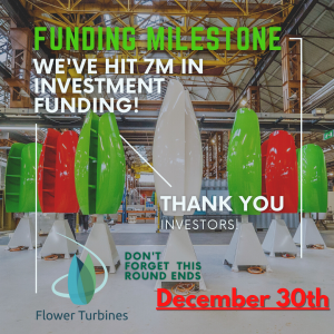 $7 Million Raised by Flower Turbines Thanks to Investors