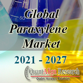 Paraxylene Market Demand Outlook, COVID-19 Impact, Trend Analysis by Application (Pure terephthalic acid, Dimethyl terephthalate, Dibutyl-phthalate xylene), By End-Use (Packaging, Polyester fiber), and Industry Estimates 2021-2027