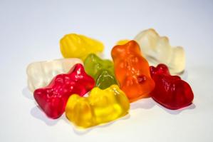 What happens if you eat too much vitamin candy.  Assorted colorful gummy vitamins