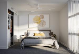 An artist render of a multi purpose room at Alouette Residences Newstead