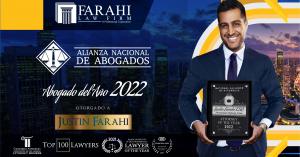 El Abg. Justin Farahi es nombrado Abogado del Año 2022
