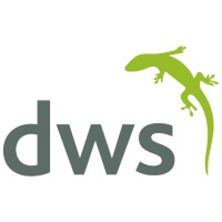 The logo for DWS