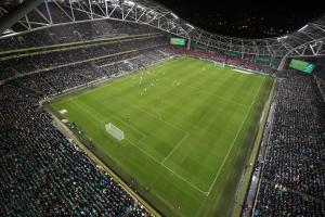 An image of the Aviva Stadium in Dublin