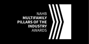 Logo with text Pillars of industry award
