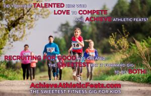 Recruiting for Good created sweet pay it forward kids to achieve athletic feats #athleticfeat #payitforwardgig www.achieveathleticfeats.com