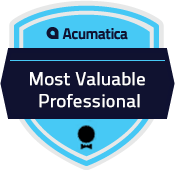 Acumatica Cloud ERP MVP award