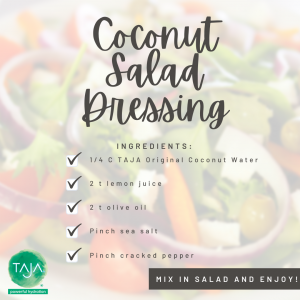 Image of the Coconut Salad Dressing and recipe.