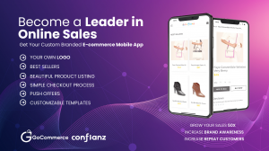 Out-of-the-box eCommerce mobile app for iOS and Android - GoCommerce