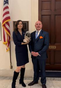 Rep. Nancy Mace and Animal Wellness Action Executive Director Marty Irby Following the Passage of the Historic Amendment to Ban Mink Farming in the U.S.