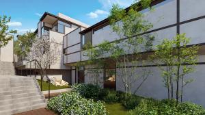 A hidden sanctuary beckons from the coveted Hiroo district of Tokyo. Tucked along an idyllic street, its monumental walls encase seven breathtaking luxury private residences in a nature-and light-filled escape, surrounded and enhanced by the electric ener