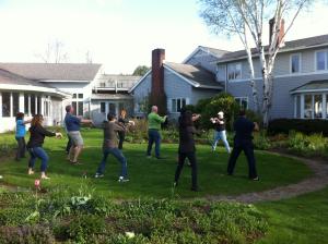 Morning Qi Gong at WWDVC before the sessions