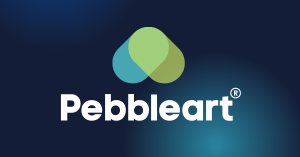 Pebble art logo