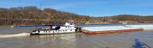 North and Southbound Barge Tows Ravenswood, WV