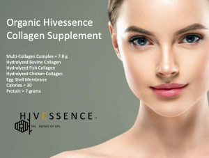 Hivessence skincare and supplements.  Honey infused organic beauty products.  save the bees