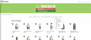 Wesco Ordering Page with SNAP items highlighted