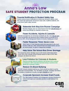 CSN spent three years working with Colorado to develop the most comprehensive plan to make certain students get to school and home safely