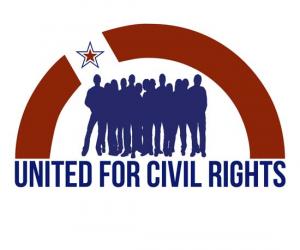 This is the United for Civil Rights Logo main logo for the group of community colleges involved in the lawsuit.
