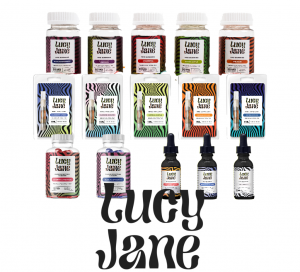 lucy jane, lucy jane line of products, entire lucy jane lineup, lucy jane hhc, lucy jane choice spectrum, hhc, choice spectrum, hhc gummies, hhc tinctures, hhc vape cartridge