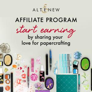 Altenew's Affiliate Program rewards crafters as they share their handmade projects online.